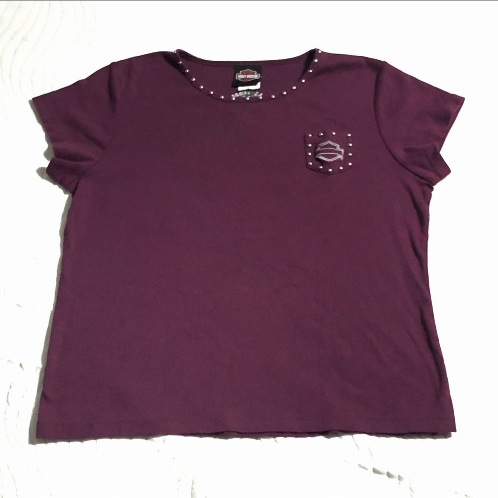 Harley-Davidson Purple Short Sleeve Tee